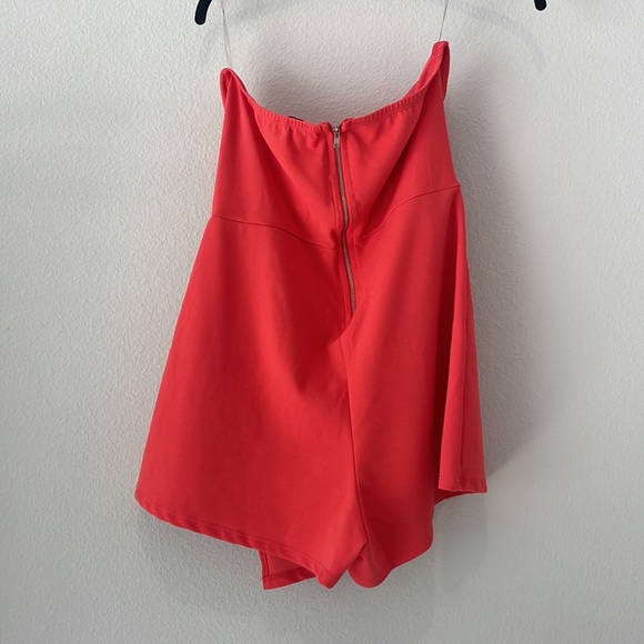 Fashion Nova Coral Romper - Picture 2 of 3